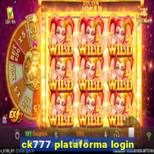 ck777 plataforma login